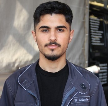 Nahaufnahme von Wisam Alabdullah